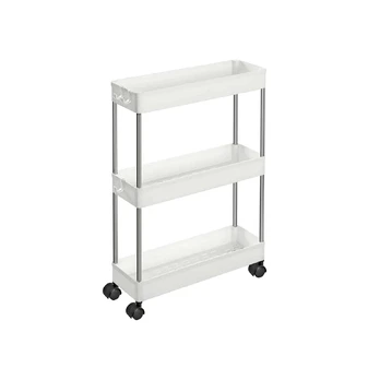 Songmics 3 lygių vežimėlis baltos spalvos
