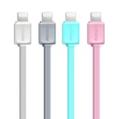 USB kabelis Remax FastCharging RC-008i Fast Data Apple Lightning 1.0m rožinis kaina