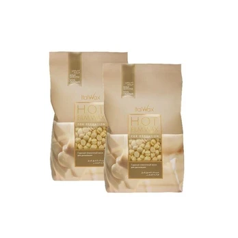 Plėvelinis vaškas Italwax White chocolate, 2x1000 g