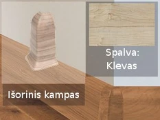 Grindjuostė termoplasto Vox, (04) klevas | Kampas SMART FLEX / IZZI, išorinis