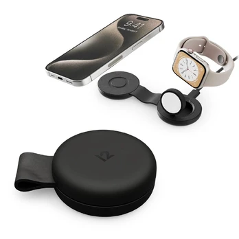 Qi2 charger for 2 devices MagSafe, USB-C black