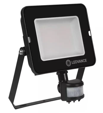 Ledvance 50W LED prožektorius su judesio davikliu, 4000K, IP65, juodas