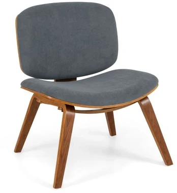 Promotion Moderni lenktos atlošo kėdė - Walnut