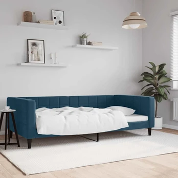 Lova Sofa, mėlynos spalvos, 100x200cm, aksomas