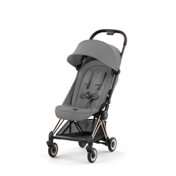 Vežimėlis CYBEX COYA Rosegold Mirage Grey, pilkas