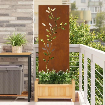 Sodo dekoratyvinis skydas Rūdijanti 50 x 140 cm