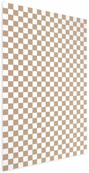 Artgeist Plakatas - Geometry and Browns - a chessboard pattern in neutral shades