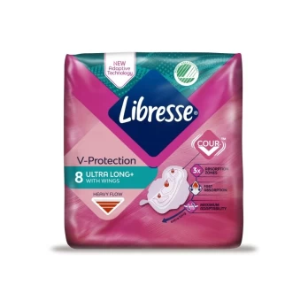 LIBRESSE paketai INVISIBLE SUPER, 8 vnt.
