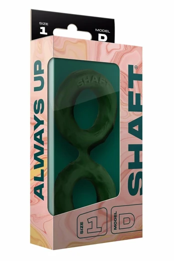 SHAFT Double C-Ring Model D Small Green Flexiskin Silicone