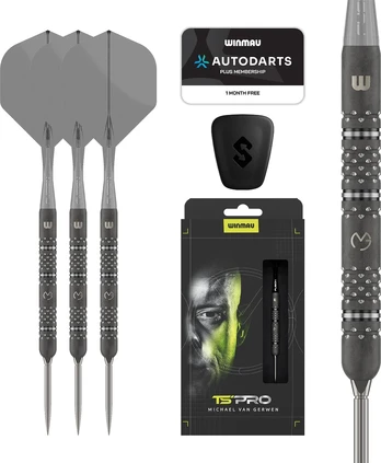 Winmau MvG TS-PRO 90% Switch Point Steel Tip Darts 24G