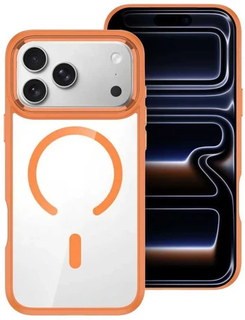 Dėklas ROAR case MAG BUMPER compatible with MagSafe for IPHONE 17 oranžinis