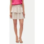 Vero Moda Mini sijonas Luna 10309768 Smėlio Regular Fit