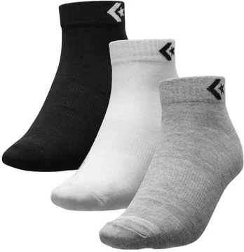 Converse Kojinės 3Pp Converse Star Chevron Balck Baltas Gray E746A