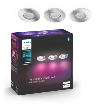 Philips Hue Xamento gautas chromas 3x5.7W