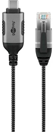 Goobay Ethernet-kabelis USB-C™ 3.1 til RJ45, Slim, 1,5 m
