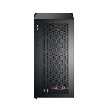 Montech X5M PC-Gehäuse, Midi-Tower, Micro-ATX, ARGB, Tempered Glass - juodas
