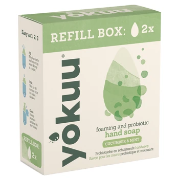 Skysto rankų muilo tabletės su probiotikais „Cucumber & Mint“