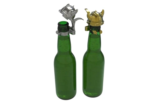 Winkee - Viking Helmet Bottle Stopper Set - 2 inches