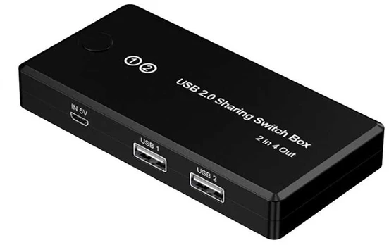 Spacetronik Switch drukarek KVM Spausdintuvas USB 2/4 SPU-KVM02