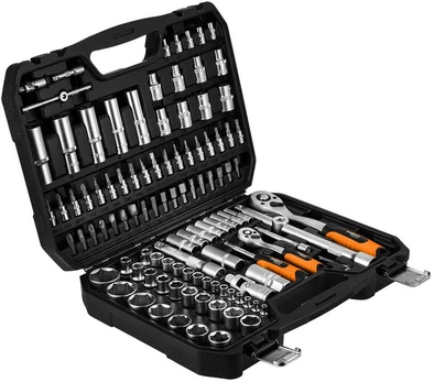 Neo Tools Rinkinys kluczy 110 dalys 1/2",1/4", satynowy