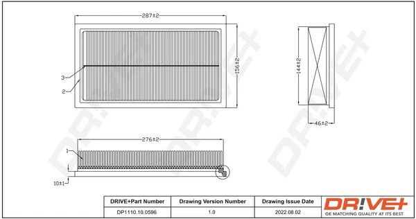 Oro filtras Dr!ve+ DP1110.10.0596