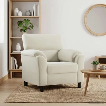Sofa Kreminė 94 x 85 x 93 cm Aksomas