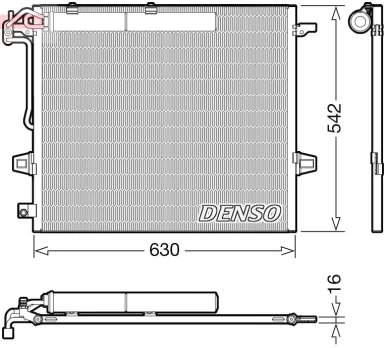 DENSO DCN17057 Air conditioning condenser