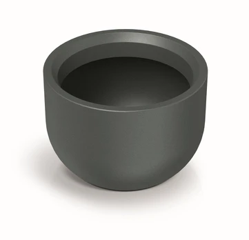 Plastikinis lauko vazonas Molta Round, grafito sp., 60 x 60 x 42 cm.