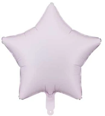 Party Deco Lys lilla stjerne folieballon, 48 cm