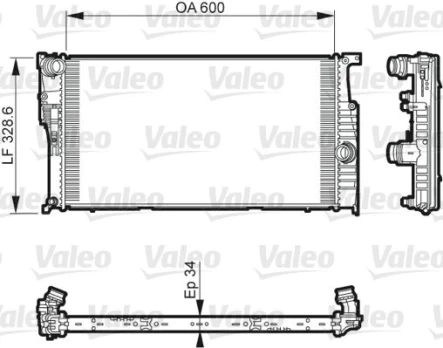 Variklio radiatorius VALEO VAL735612