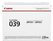 Canon 039 Originalus Juoda 1 vnt