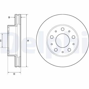 DELPHI BG9180C Brake Disc
