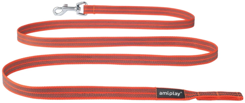 Pavadėlis Amiplay Rubber, oranžinis, 2m x 2cm