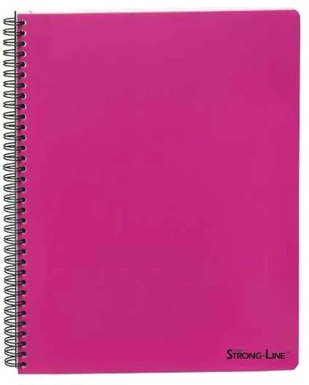 Bantex Notesbog a4 spiral pp svanemærket pink 80 ark 70 g