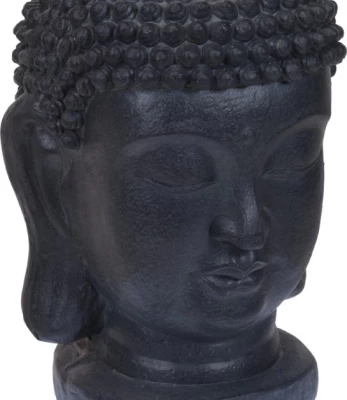 Lauko vazonas 'Buddha', 25 x 26 x 35 cm., juodos sp.