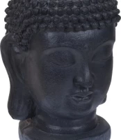 Lauko vazonas 'Buddha', 25 x 26 x 35 cm., juodos sp. kaina
