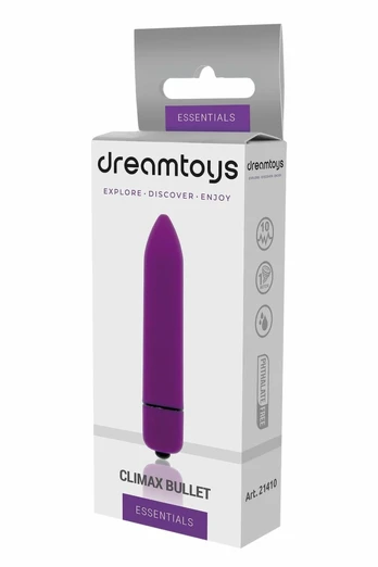 ESSENTIALS 10-Speed Climax Bullet Purple Pocket-Size Vibrator IPX5