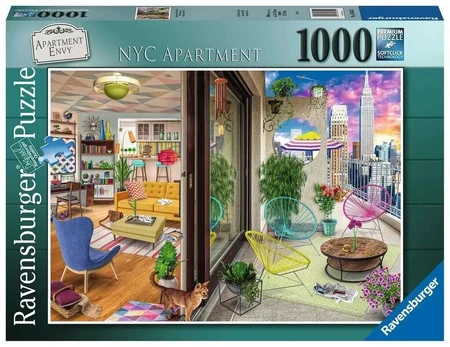Dėlionė su butu New Yorke Ravensburger, 1000 d.