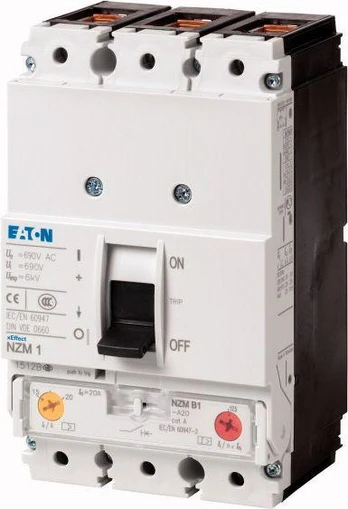„Eaton“ maitinimo grandinės pertraukiklis 80A 3P 25kA NZMB1-A80 (259078)