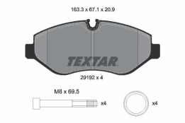 Stabdžių trinkelių rinkinys, diskinis stabdys TEXTAR 2919209 kaina