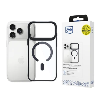 3mk satin armor MagCase iPhone 17 Pro - permatomas juodas