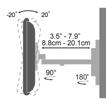 Laikiklis Sbox Full Motion Flat 23'-55