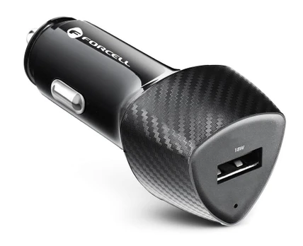 Įkroviklis Forcell CC50-2A, USB 3.0, juoda, 18 W
