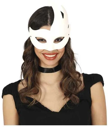 Fiesta Hvid venetian maske