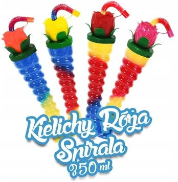 Icecup Spirale Róża Granitor taurės 70 vnt./ 350 ml