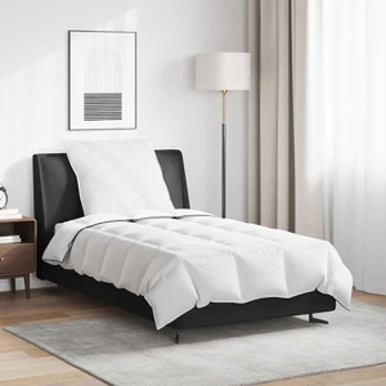 Antklodė su pagalve 2 pcs Balta 140 x 220 cm Pūkai