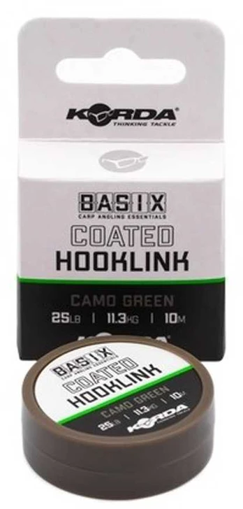 Valas pavadėliams Korda Basix Coated Hooklink 10m