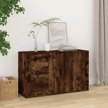 vidaXL Šoninė spintelė, dūminio ąžuolo, 100x33x59,5cm, mediena