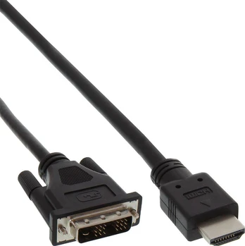 Kabelis InLine HDMI - DVI-D 3m juoda (17663E)