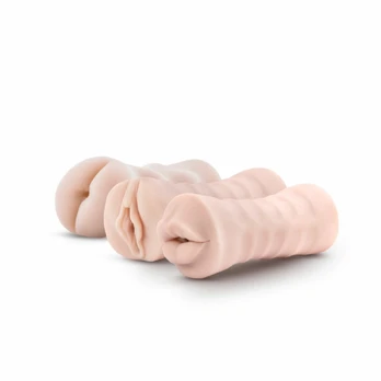 Blush M for Men Soft & Wet 3-Piece Self-Lubricating Intimate Kit with Vibration